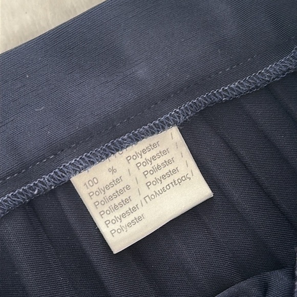 LACOSTE Women’s Sport Tennis Technical Mesh Pleated Striped Skirt 38 Medium - Picture 4 of 8